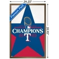 thumbnail image 7 of MLB Texas Rangers - 2023 World Series Team Logo Wall Poster, 22.375" x 34" Framed, 7 of 7
