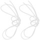 thumbnail image 5 of KAKOWELY 2 piezas de red de baloncesto resistente con cuerda de fijación y accesorio para aro de baloncesto., 5 of 5