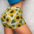 thumbnail image 4 of Fotbe Sunflowers Shorts Sin Costuras – Shorts Deportivos de Cintura Alta para Mujer, Elásticos para Gimnasio, Yoga, Running o Ciclismo-Small, 4 of 8