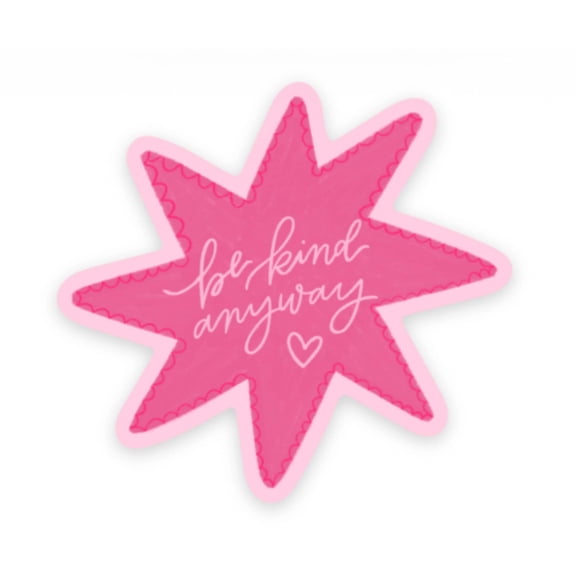 Sticker | Be Kind Anyway | Star  Heart Sticker