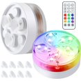 thumbnail image 1 of Hot Tub Lights, IP68 Waterproof Pond Light, Submersible LED Light with Magnetic Suction Cups, RF Remote Pool Lights, for Garden Pool Fish Tank Decorations (2 Pack), 1 of 5