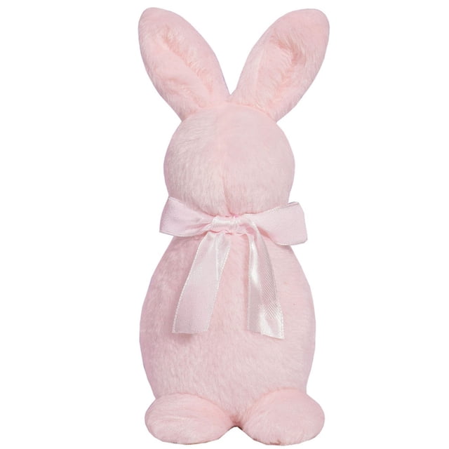 Easter Pastel Flocked Bunnies Decorations for Home & Party