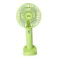 thumbnail image 2 of DOLITY Mini Hand Held Fan Personal Desk Table Fan with Base for Traveling Outdoor Multifunctional Adjustable 3 Speeds Small Personal Fan Table Fan green, 2 of 9