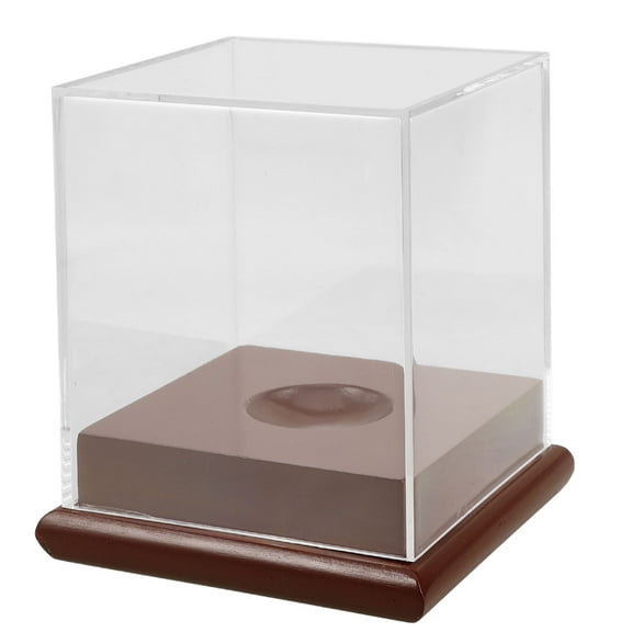 STOBOK Clear Acrylic Baseball Display Cube Case Storage Holder for Indoor Use