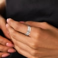 thumbnail image 6 of DORANA 4PCS S925 Sterling Silver Plated Rings for Women Non Tarnish Fashion CZ Thumb Pinky Stackable Ring Set Birthday Graduation Mothers Day Jewelry Gifts Her Teen Girlfriend Size 5/6/7/8/9/10/11, 6 of 6