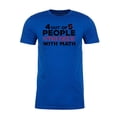 thumbnail image 2 of 4 out of 5 people struggle with math Tee, Funny Men's Shirts, Sarcastic T-shirts - Royal MH200FUN S9 L, 2 of 3