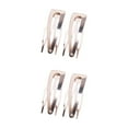 thumbnail image 2 of fastboy Hair Ornaments Sturdy Simple Styling Tools Side Clip Snap Fastener Clip Silver 2Set, 2 of 6