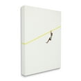 thumbnail image 3 of Stupell Industries Modern Zipline Person Minimal Yellow Line Design Canvas Wall Art, 16 x 20, Design by Cassia Beck, 3 of 7