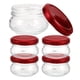 thumbnail image 1 of 5 tarros de cristal transparentes con tapa para mermelada, para guardar mermelada, portátiles, 1 of 8