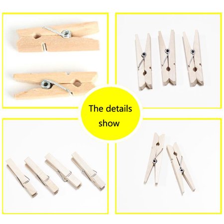 Spring Cloth Pin Vonky 10/30/50/100pcs New Clothes Pins Traditional Wooden Spring ...