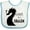 White and Blue, variant on Inktastic Always Be a Dragon Boys or Girls Baby Bib