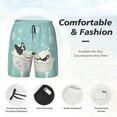 thumbnail image 5 of Gaeub French Bulldog Taking a Bath Mens Swim Trunks Stretch Beach Shorts Quick Dry for Men Swim Shorts Swimwear with Pockets- Medium, 5 of 9