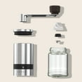 thumbnail image 3 of Vucchini Manual Coffee Grinder with Ceramic Burr - 6 Adjustable Settings - Portable Hand Coffee Bean Mill - Silver, 3 of 9