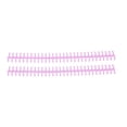 thumbnail image 1 of Binding Tool, 30 Hole 10 Pcs Binding Strip 65 Sheet Holdable Wear Resistant Rust Proof  For School Supplies Lilac Purple, 1 of 8