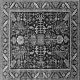 thumbnail image 1 of Ahgly Company Indoor Square Oriental Gray Industrial Area Rugs, 7' Square, 1 of 4