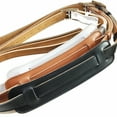 thumbnail image 5 of Leather and Metal Buckle Electric Guitar Strap Belt Shoulder Pad Adjustable Vintage Guitar Straps-White Color, 5 of 6