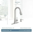 Moen Sarai 87836SRS Spot Resist Stainless Single Handle Pull-down ...