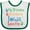 White and Green, variant on Inktastic Iowa Grandma Grandpa Loves Me Boys or Girls Baby Bib