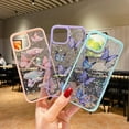 thumbnail image 4 of Compatible with iPhone 13 Pro Max Butterfly Bling Clear Case for Women, Glitter Shiny Star Pattern for Girls Flexible Transparent Soft TPU Sparkle Cute Sequins Protective Phone Case Pink, 4 of 9