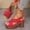 Red, variant on Eltusu Women Heeled Sandals, Open Toe High Heels No Slip Adjustable Dress Sandals Shoes Black Size 9