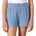 thumbnail image 2 of Byoo Tween Girl's Frayed Ripped Denim Shorts Casual Shorts Street Bottoms,Blue, 2 of 5