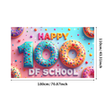 thumbnail image 1 of School 100 Days Celebration Backdrop Banner Colorful Party Supplies Background Photography Props Happy Days Decorations Classroom Event Decor, 1 of 3