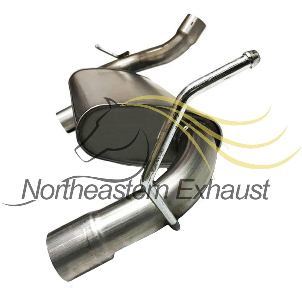 Northeastern Exhaust Axle-Back Rear Muffler Fits 2007-2017 Jeep Wrangler 3.6L & 3.8L - Direct Fit | Stainless Steel