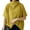 Yellow, variant on Women Summer Mock Neck Short Sleeve Tops Solid T-Shirt Casual Loose Blouse Shirt