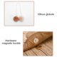 thumbnail image 5 of Bolso de mano de paja para mujer tejido pompón flor hombro bandolera de mano, 5 of 6