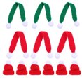 thumbnail image 1 of 12 unids encantadora decoración de punto adorno navidad mini navidad artesanía para botella, 1 of 5