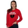 thumbnail image 4 of Heartbreaker Valentines Day Break Up Long Sleeve TShirt Men Women Brisco Brands L, 4 of 6