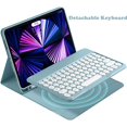 thumbnail image 3 of Funda con teclado PboyiqiS para iPad 11.ª generación de 11" rosa, 3 of 7