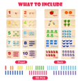 thumbnail image 4 of Gserin Tablero De Clavijas De Conteo De Madera para Niños Juguete De Matemáticas Montessori para Niños Pequeños Manipuladores De Matemáticas Materiales Educativos De Aprendizaje Temprano Preescolar pa, 4 of 5