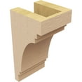thumbnail image 5 of 4"W x 4"D x 8"H Wide Pescadero Rough Cedar Woodgrain TimberThane Corbel, Primed Tan, 5 of 6