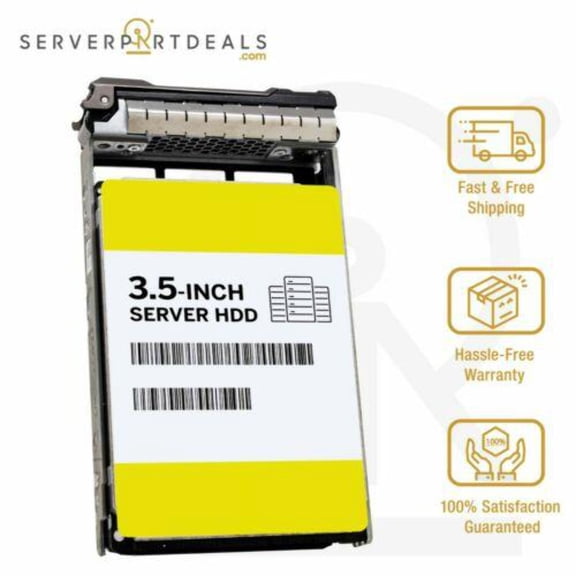 Dell 4TB 7.2K SAS 3.5" Server HDD in Dell 13G Tray Compatible in T440 T430 R520 T420