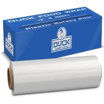 Duck Food Wrap, 12x 2000 ft. Plastic Wrap with Seal & Slide Cutter on Box - Restaurant & Commercial Grade, Excellent Quality & Heavy Duty - Great For Sealing, 2 box