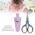 thumbnail image 4 of Stainless Steel Embroidery Scissors Set - Ergonomic Design Craft Scissors with Leather Cover, Crafting Tool for Sewing and Knitting, 4 of 7