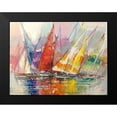thumbnail image 2 of Florio, Luigi 14x12 Black Modern Framed Museum Art Print Titled - Vele riflesse, 2 of 5