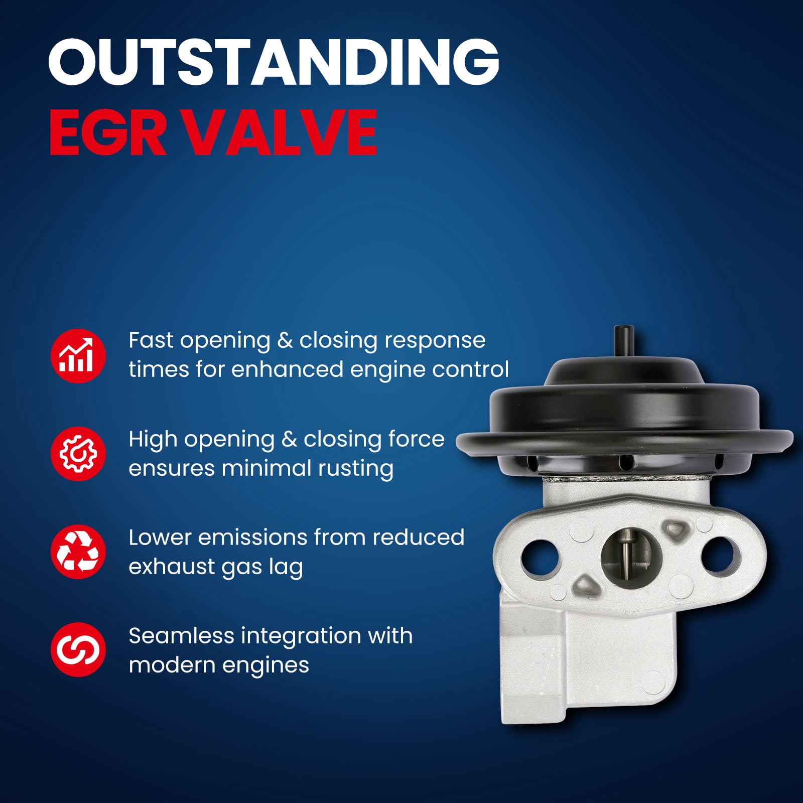 MOCA AUTOPARTS EGV575 Exhaust Gas Recirculation EGR Valve Fit for 1997-2004 Ford Expedition 4.6L & 1997-2003 Ford F-150 4.6L & 2002-2003 Mercury Mountaineer 4.0L 4.6L