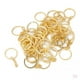 thumbnail image 1 of 100pcs blancos Llavero de cadena de eslabone anillos abiertos para llaves, manualidades de joyería de bricolaje - Oro BLESIY Hallazgos de piezas de llaves de bricolaje, 1 of 6