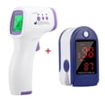 thumbnail image 1 of Oxímetro de pulso Digital portátil para dedo, Monitor de frecuencia cardíaca Spo2 PR, medidor de saturación de oxígeno en sangre, termómetro corporal, 1 of 4