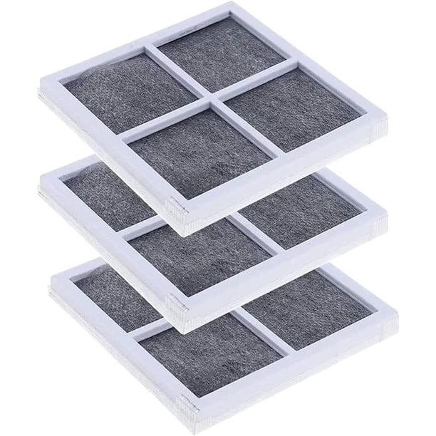 Filtro de aire para refrigerador LG Pure n Fresh, 3 piezas de filtro de aire fresco de repuesto, para refrigerador/refrigerador/purificador de aire LG LT120F, LFX31925SW, LFX31925SB