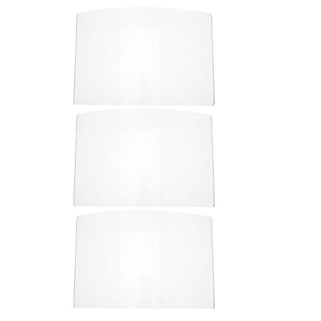 3pcs Sandblasting Hood Lens Dust Protection Lens Part Comfortable Fit Sandblasting Hoods Replacement Lens Protective Lens Sandblasting Hood Protector