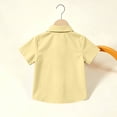 thumbnail image 4 of Odeerbi Camisa de Vestido Para Niños Con Corbata de Manga Corta Con Impresión de Carta Camisas de Uniforme Escolar, 4 of 8