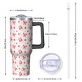 thumbnail image 2 of Christmas 40oz Tumbler– Stainless Steel Insulated Tumbler with Handle and Straw, Large Capacity Travel Cup for Hot & Cold Drinks, 2 of 7