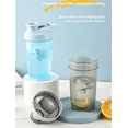thumbnail image 4 of 16oz Shaker Bottle,Shaker Bottles for Protein Mixes,Shaker Bottle for Pre Workout and Travel To Go,PA Free & Easy Clean Protein Shaker Bottle,Blender Bottle, 4 of 6