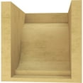 thumbnail image 4 of 8"W x 8"D x 8"H Wide Van Buren Rough Cedar Woodgrain TimberThane Corbel, Primed Tan, 4 of 6