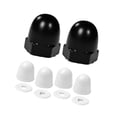thumbnail image 4 of CoudarTitie Toilet Bolt Covers Easy Installation Decorative Practical Elegant Decoration Set Black White Set, 4 of 9