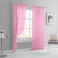 thumbnail image 3 of Sheer Curtains 2 Panels - Light Filtering Privacy Sheers for Living Room/Bedroom, Light Filtering Transparent Semi Sheer Panel Drapes, Per Panel W52 X L84 inches, 3 of 6