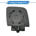 thumbnail image 2 of Unique Bargains 1 Set Mirror Glass Replacement for Ford E150 E250 E350 1992-2007 Left Driver Side Upper Part W/ Backing Plate, 2 of 6